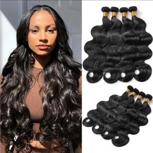 16A Human Hair Bundles 18 20 22 24 Inch Body Wave Bundles Human Hair